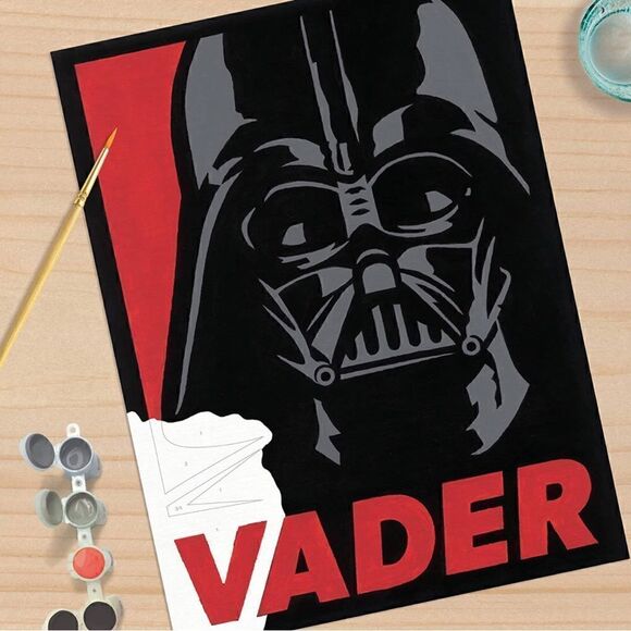Darth Vader Star Wars Paint by Number Kit 9" x 12", - Picture 3 of 7